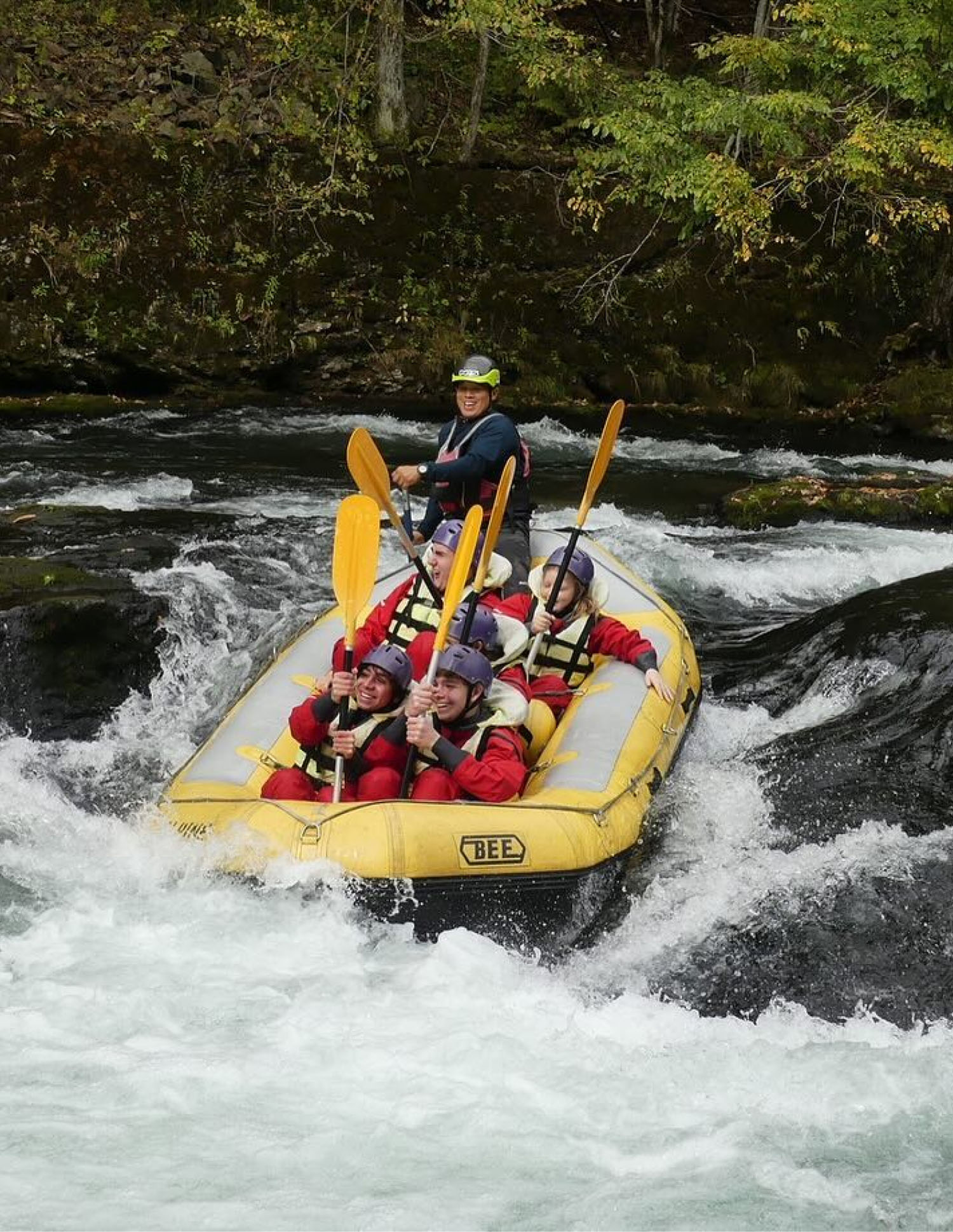 The Big Trip. White water rafting in Japan.